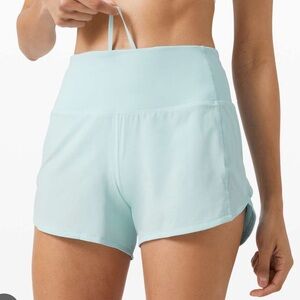Lululemon Speed Up Short High Rise 4” Blue Glow